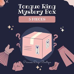 Tongue‎ Ring Mystery Box! 5 Pieces